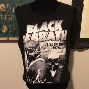 Cropped Metal Band Tee